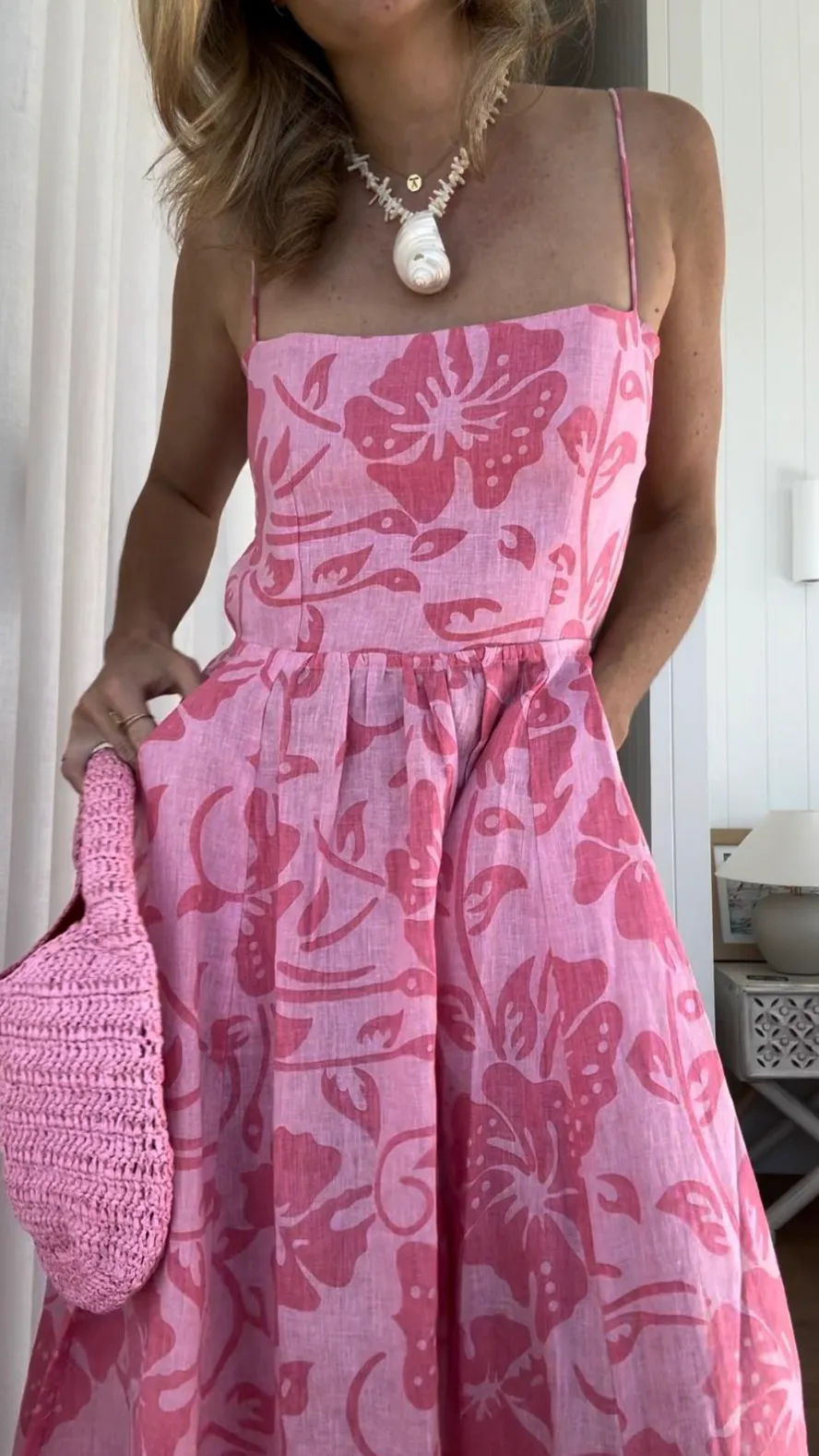 Coolum Dress - Hibiscus
