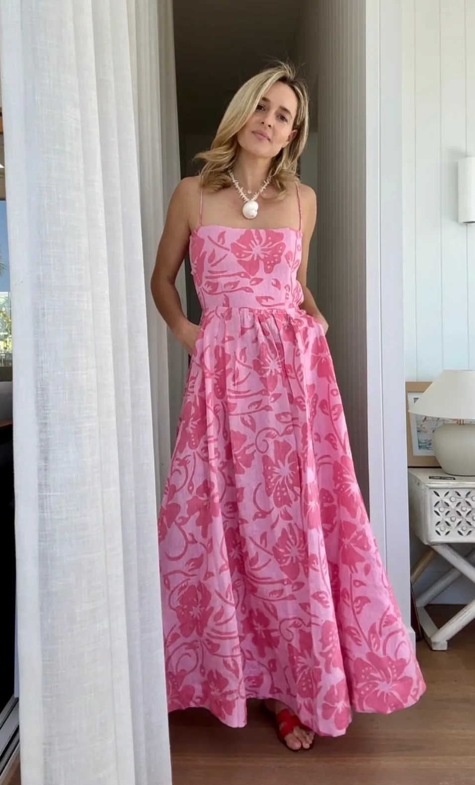 Coolum Dress - Hibiscus