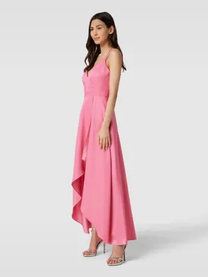 Jake*s Cocktail Mullet Evening Dress, Metallic Pink
