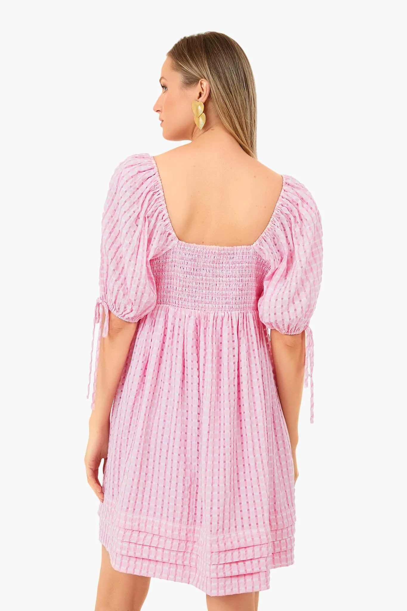 Pink Gingham Leyton Mini Dress
