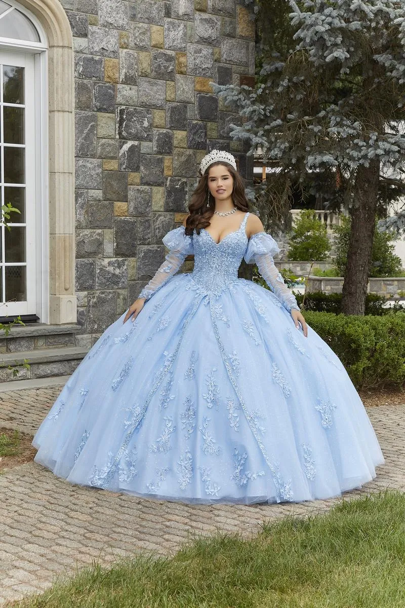 Vizcaya by Morilee Lace and Tulle Quince Dress 89407